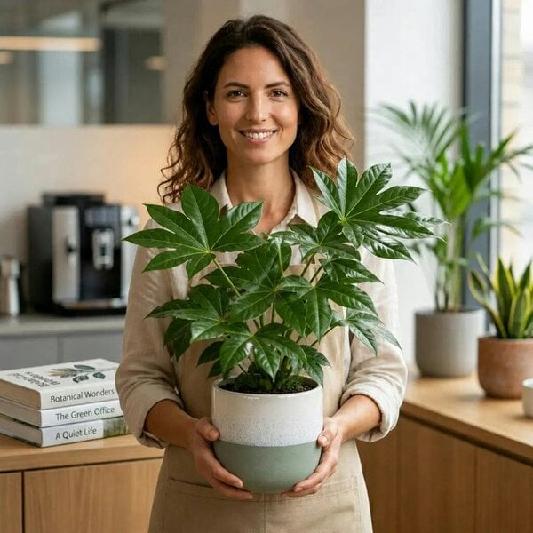 Fatsia Paper Plant – Large Glossy Green Foliage Evergreen Indoor and Outdoor Plant