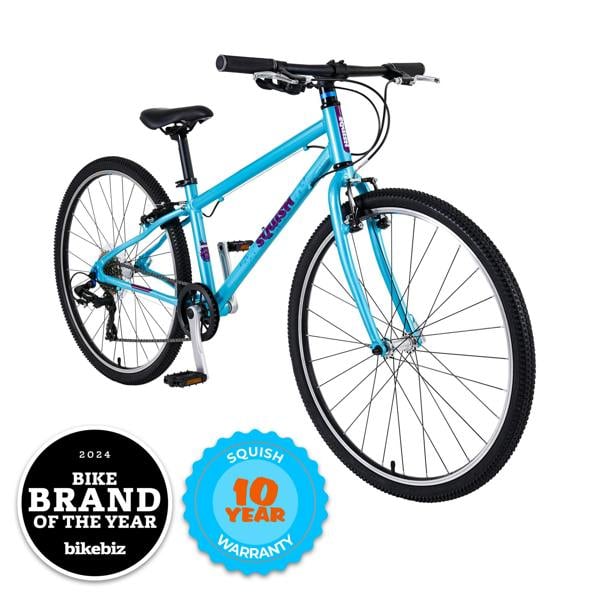 Squish 26" Wheel Lightweight Hybrid Bike Aqua Blue