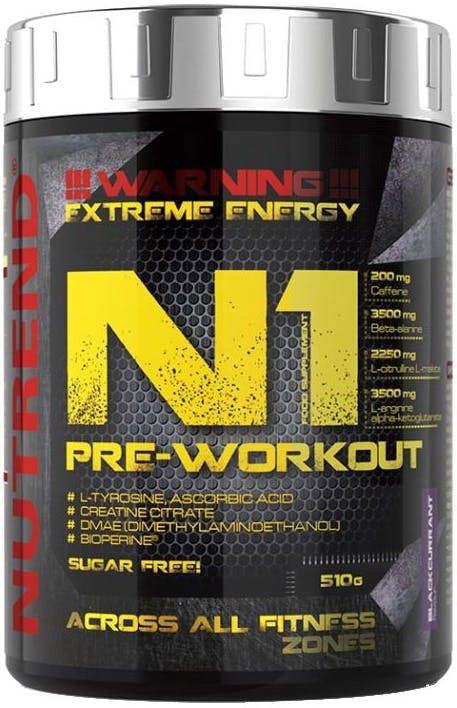 Nutrend N1 Pre-Workout, Blackcurrant - 510g