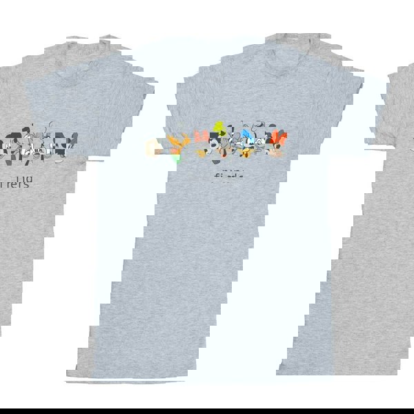 Disney Mens Mickey Mouse And Friends T-Shirt - Sports Grey