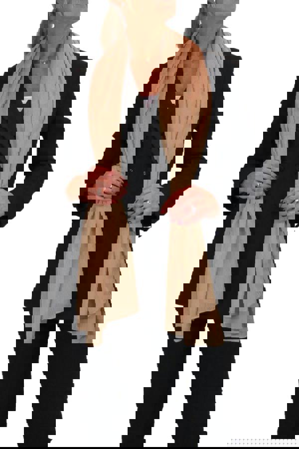 Paulo Due Silk Blend Scarf with Metallic Threads