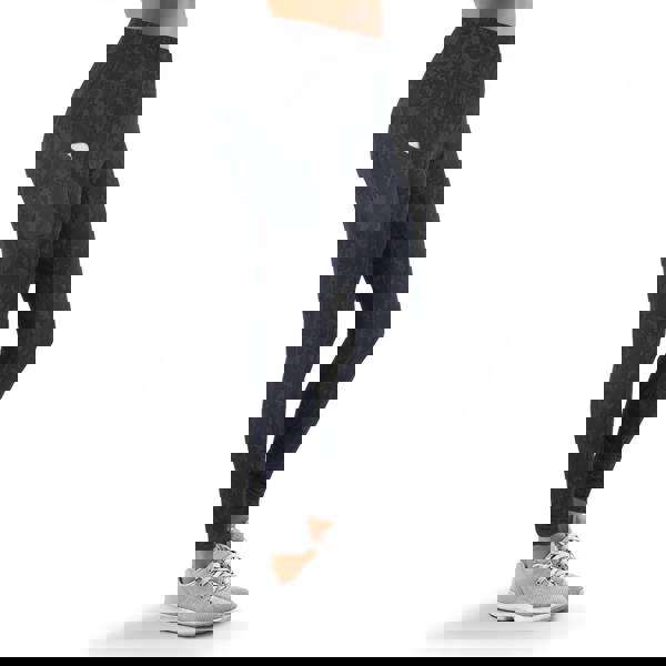 OOOOO Women's Workout Leggings Highwaist with Side Pockets & Camo Print, Grey