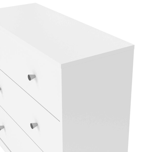 Wyld Haus Tainan White Chest 3 Drawers
