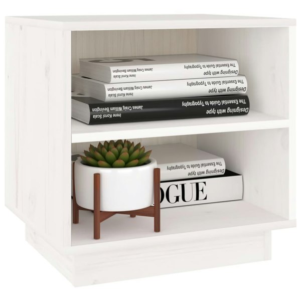 Berkfield Bedside Cabinets 2 pcs White 40x34x40 cm Solid Wood Pine