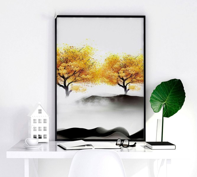 Japanese decor art prints | set of 3 framed wall art