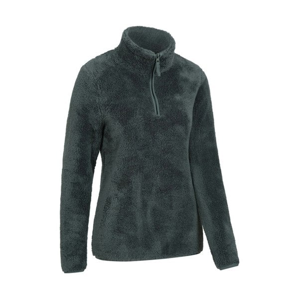 Mountain Warehouse Women's Teddy Fleece Quarter Zip Fleece Top - Green