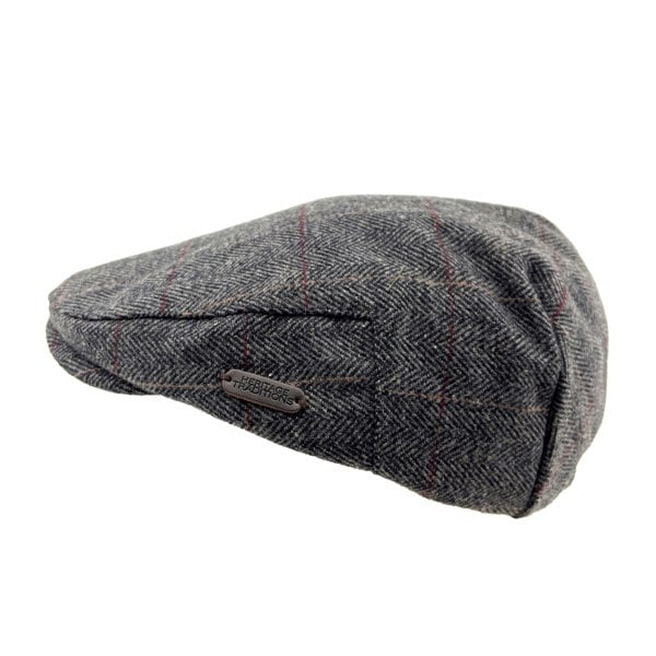 Classic Tweed Flat Cap | Quilted Lining | Elasticated Fit
