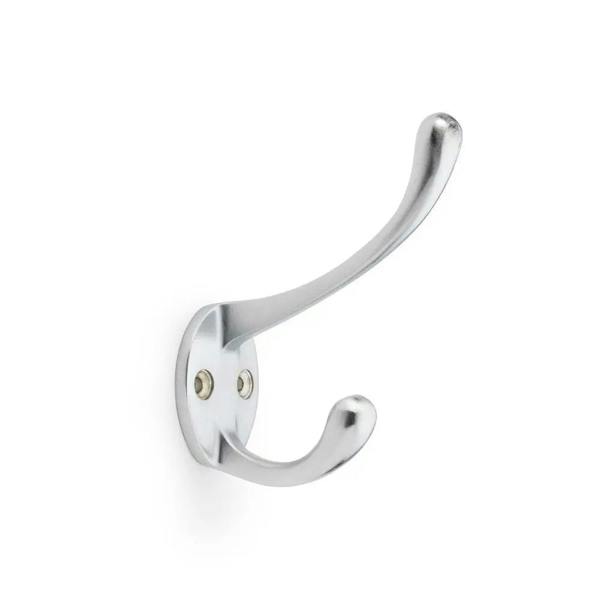 AW770SC Satin Chrome Victorian Hat and Coat Hook 110mm - Single Hook