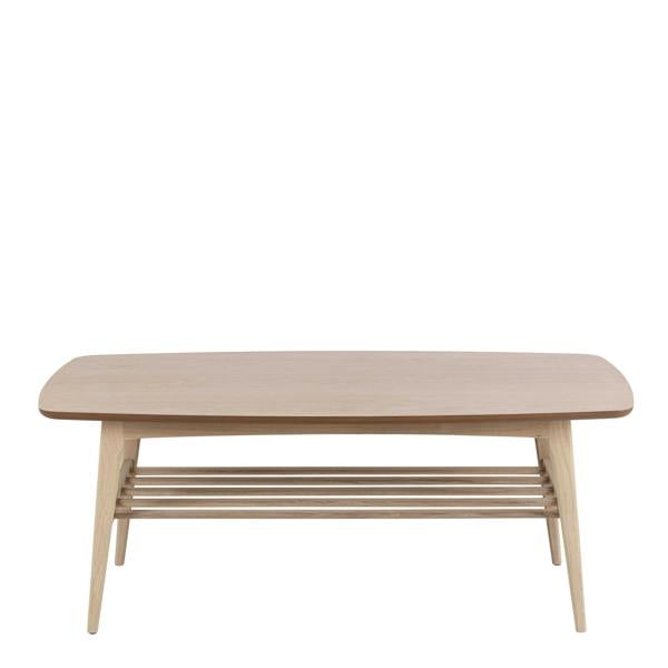 Wyld Haus Milan Oak Veneer Coffee Table with Lower Shelf