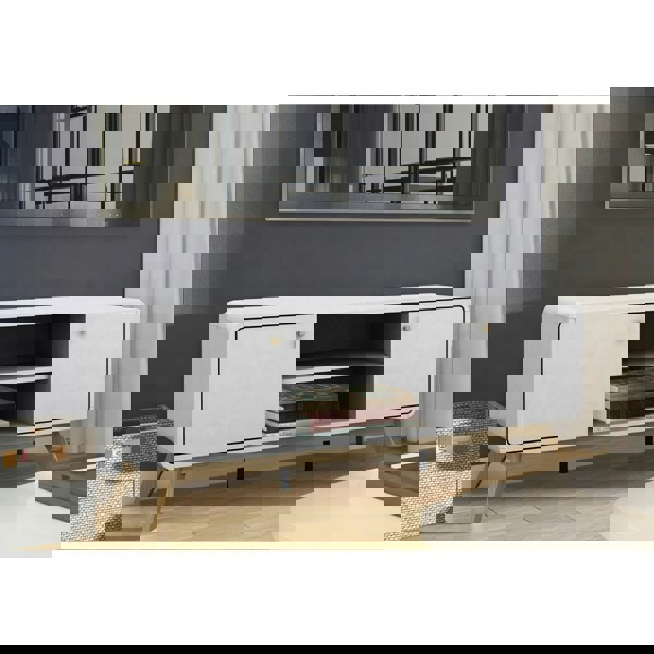 Dorel Home Loft24 Cassie TV-Stand with 2 Doors White