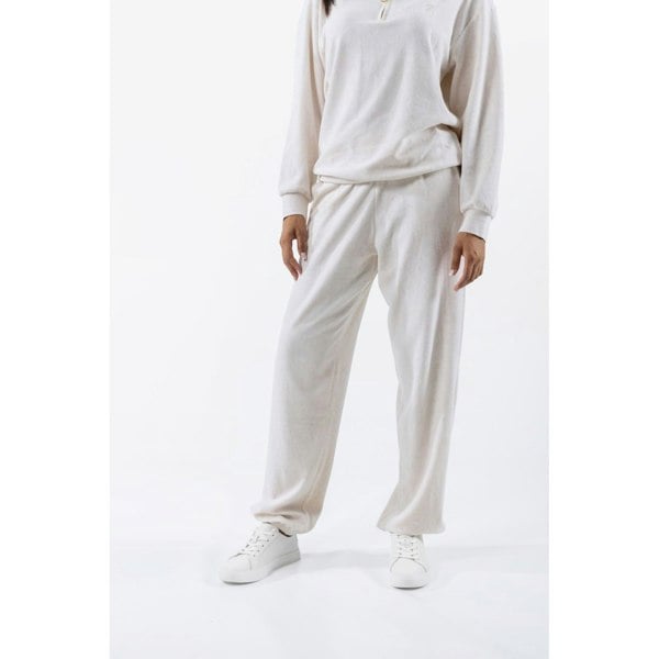 Juicy Couture Davidson Gold Polyester Women's Cream Track Pants