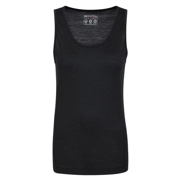 Mountain Warehouse Womens Merino Wool Cami Vest Top - Jet Black