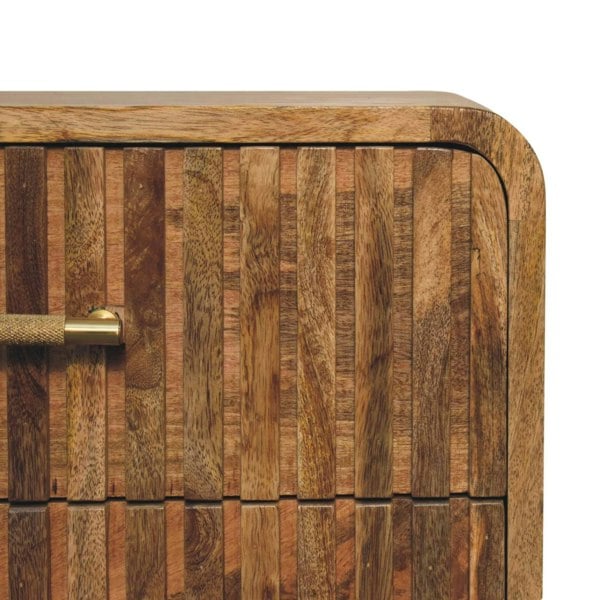 Artisan Furniture T-bar Ridged Bedside