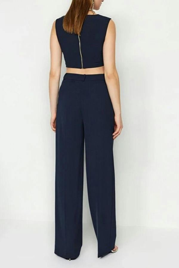 WOVCOR Wide Leg Woven Trousers