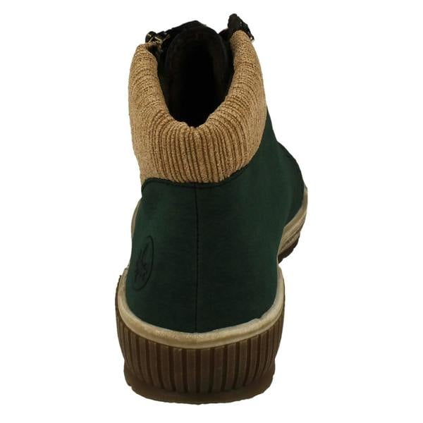 Rieker Ladies Rieker Fleece Lined Dual Fastening Ankle Boots N0709