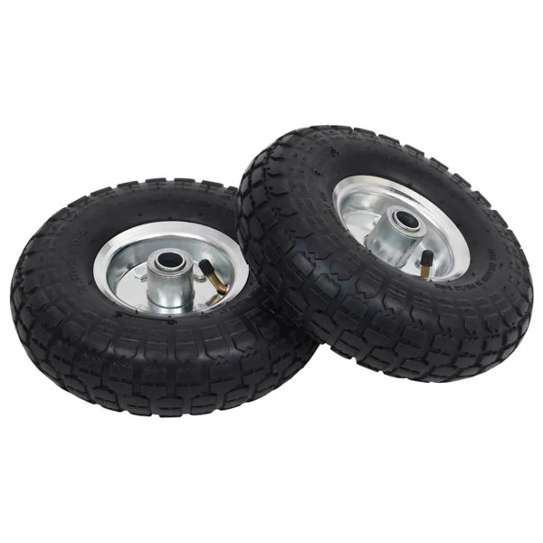 Berkfield Sack Truck Wheels 2 pcs Rubber 4.10/3.50-4 (260x83)