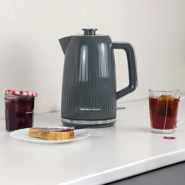 Hamilton Beach Miami Kettle & Toaster Set Charcoal Grey - Hamilton Beach UK