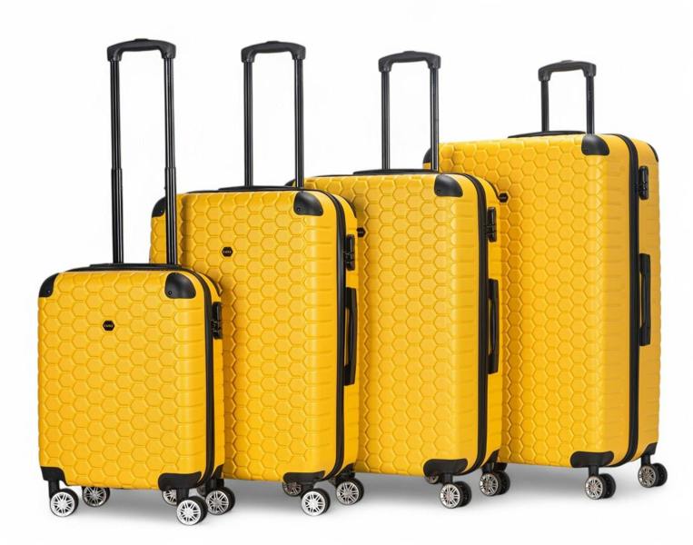 Eagle Luggage Hard Shell ABS 8 Wheel Luggage Travel Cabin Holiday Bags Suitcase Set