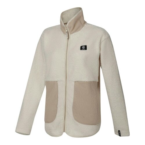 Dare 2B Womens Zephyr Borg Fleece Jacket - Almond Milk/White Pepper