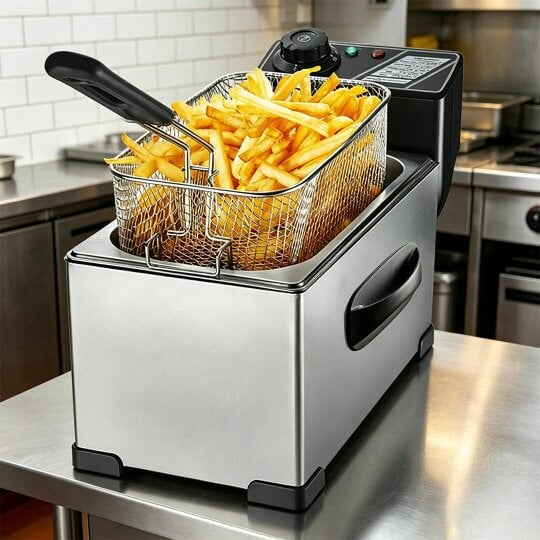 Havendro Adjustable Deep Fat Fryer Stainless Fat Fryer Metal Deep Fat Fryer