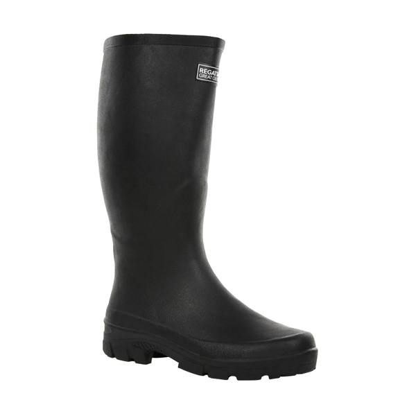Regatta Great Outdoors Mens Mumford II Rubber Wellington Boots - Black - 