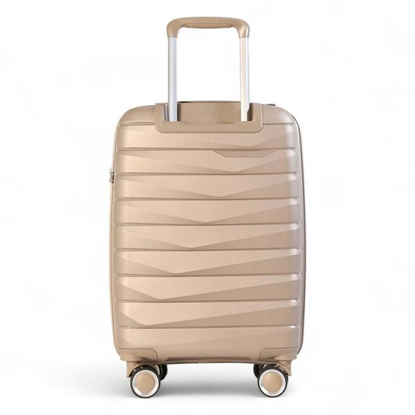 Infinity Luggage Strong Hard Shell TSA Suitcase Set 8 Wheel Cabin Luggage Holiday Travel Case