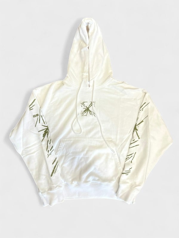 Off-White Splash Arrow Skate Hoodie White