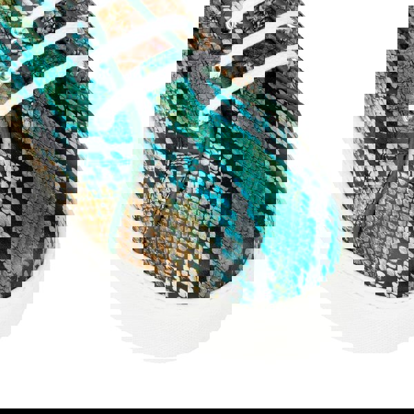 Embassy London Camila - Green & Brown Snake - Women’s Chunky Leather Platform Trainer