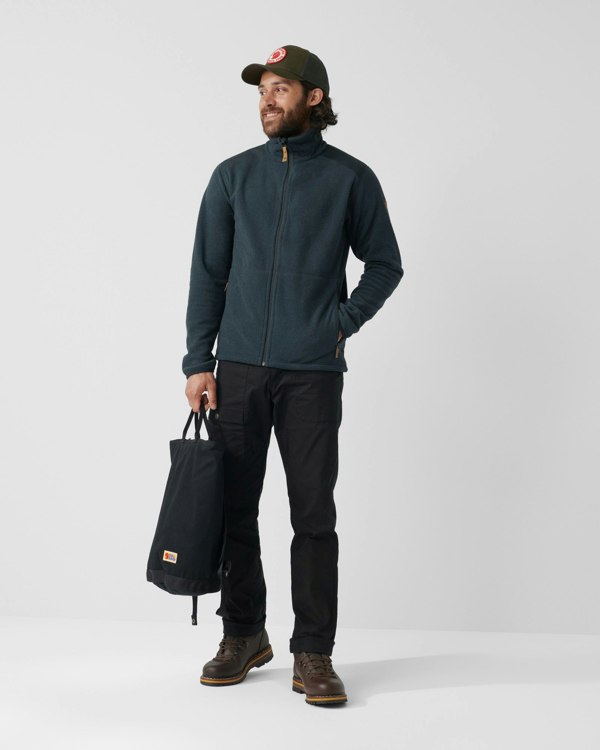 Fjallraven Sten Mens Fleece - Dark Navy 555