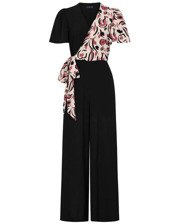 HotSquash Overwrap Print Jumpsuit