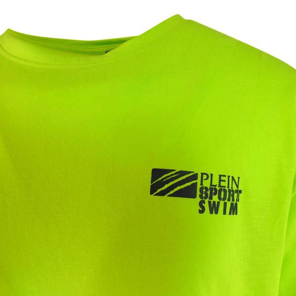 Plein Sport Basic Logo Yellow Fluo T-Shirt