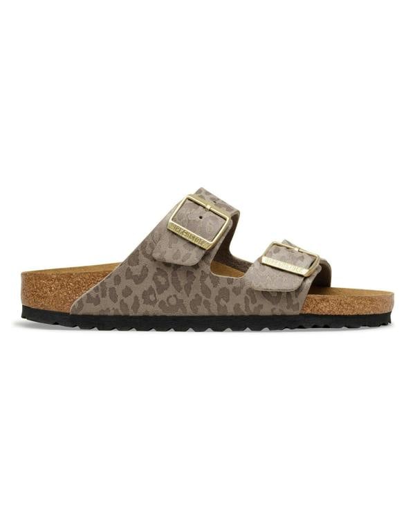 Birkenstock Arizona Synthetics Womens Sandals - Leo Grey Taupe | CHO | Designer Womens Sandals