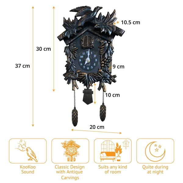 WALPLUS WC2070 - Black Forest Vintage Cuckoo Clock