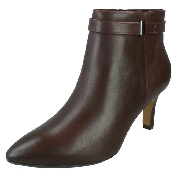 Clarks Ladies Clarks Heeled Ankle Boots Illeana Calla