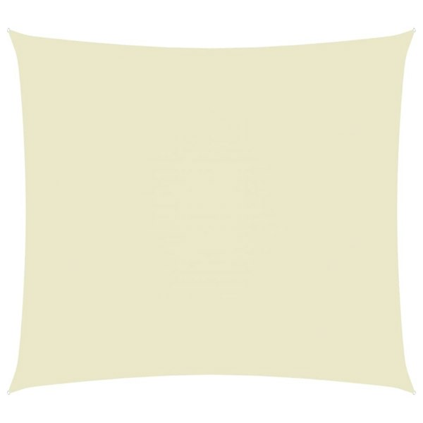 Berkfield Sunshade Sail Oxford Fabric Rectangular 3.5x4.5 m Cream