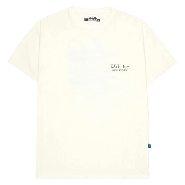 KAVU Stack Cap T-Shirt - Off White