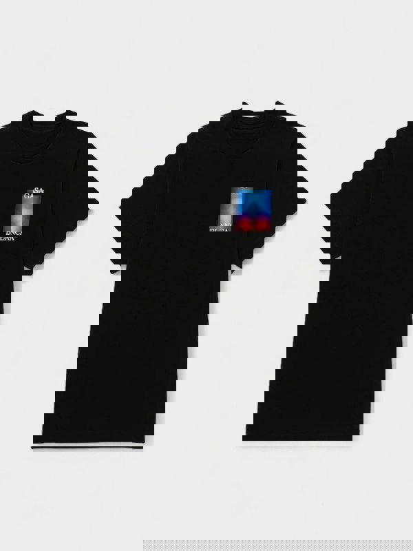 Casablanca Stacked Gradient Casa Logo T Shirt Black - Supplied FashionCasablanca