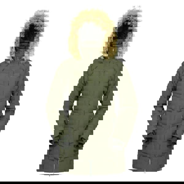 Mountain Warehouse Womens/Ladies Isla II Long Down Jacket - Dark Khaki