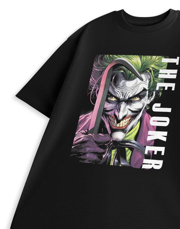 DC Comics Unisex Black The Joker Short Sleeved T-Shirt