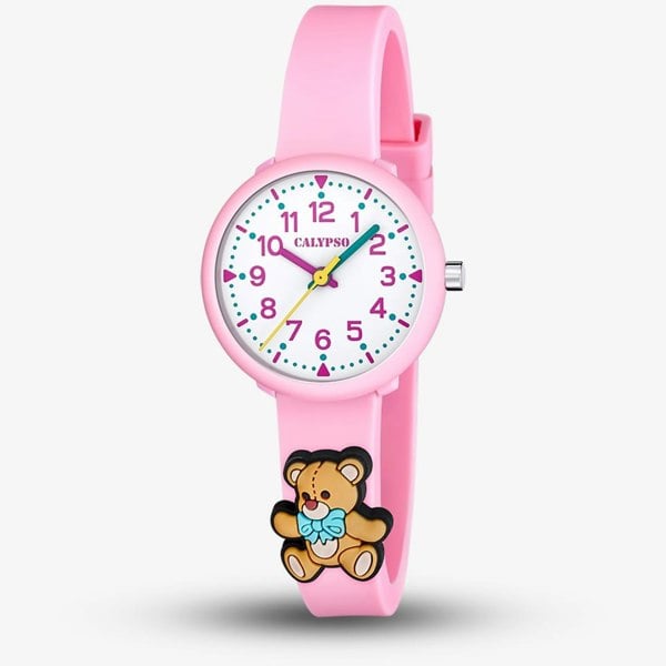 Calypso Girls Pink Teddy-Bear Watch K5844/5