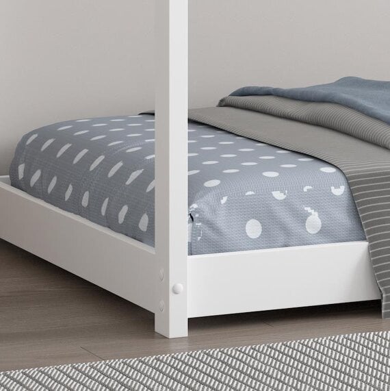Kosy Koala House Bed kids white 3ft single wooden and 1 mattress childrens bedroom furniture