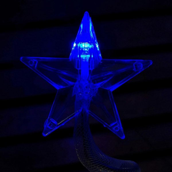 Samuel Alexander Set of 4 Battery Operated LED Multi Coloured Spiral Tree Path Lights Christmas Decoration with Timer