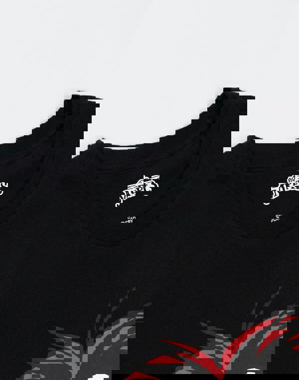 Disney Mens Black Muppets Short Sleeve Long Leg Pyjama Set