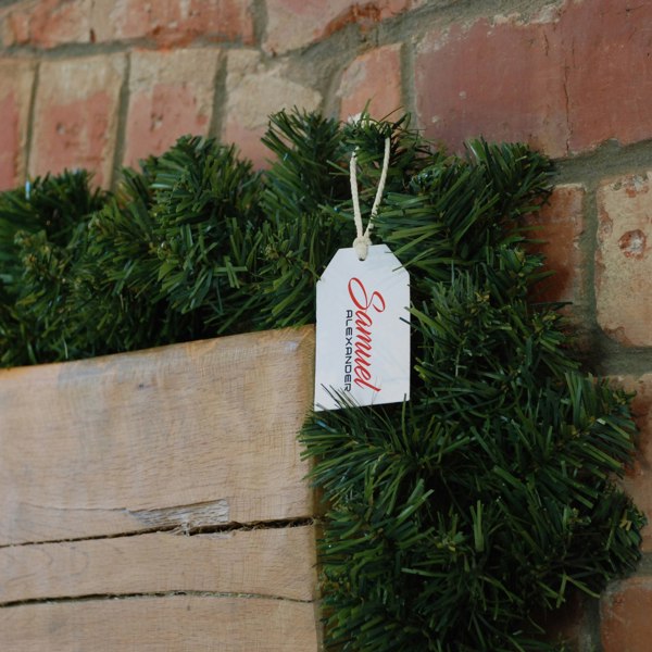 Samuel Alexander 270cm (9ft) x 20cm Samuel Alexander Pine Christmas Garland Plain Green