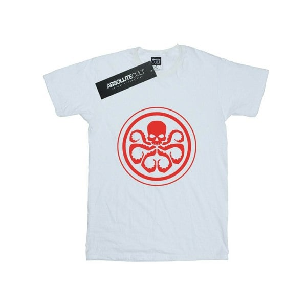 Marvel Mens Hydra Logo Cotton T-Shirt - White