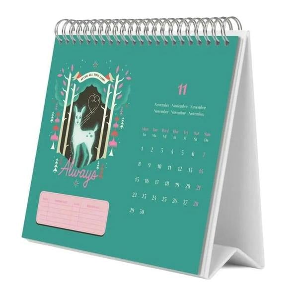 Harry Potter Easel Desk Calendar 2027, Desk Calendars, Month To View, Entertainment, Gift
