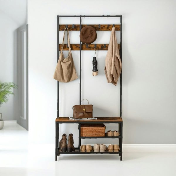 Rafaelo Mobilia Coat Rack With Shoe Storage