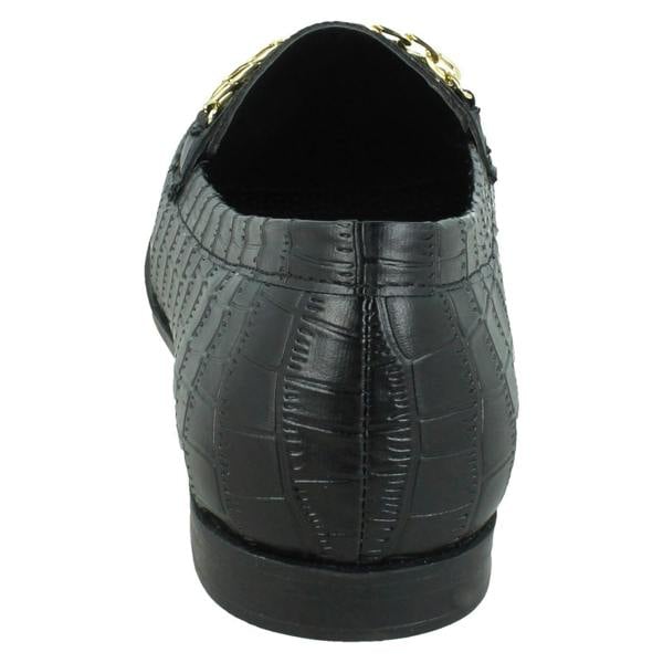 Spot On Ladies Spot On Croc Print Loafers F80537