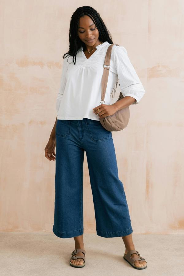 Lily & Me Cotton Twill Crossbody Bag Mocha