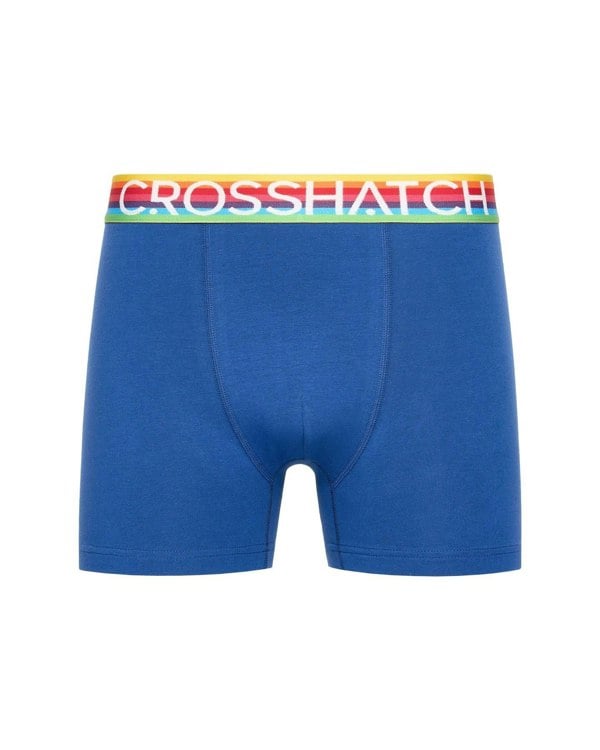 Crosshatch Rainbow Mix Boxers 3pk Grey Mix
